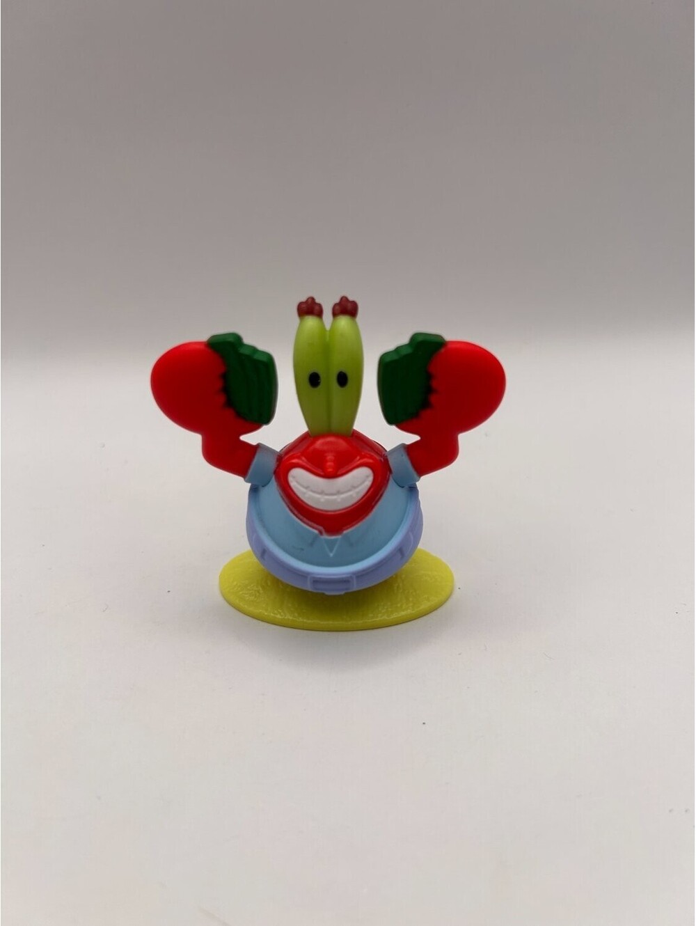 McDonald's SpongeBob Mr Krabs Holding Money Stacks Happy Meal Figure Viacom Used
